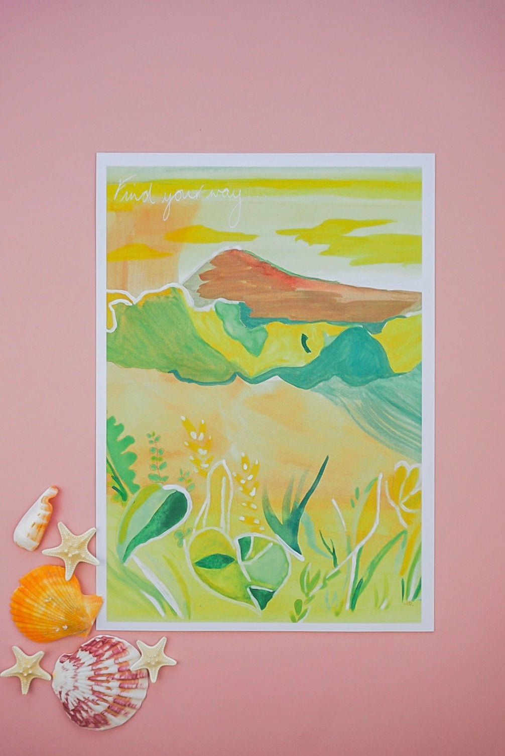 Mellow Bay A4 Art Print