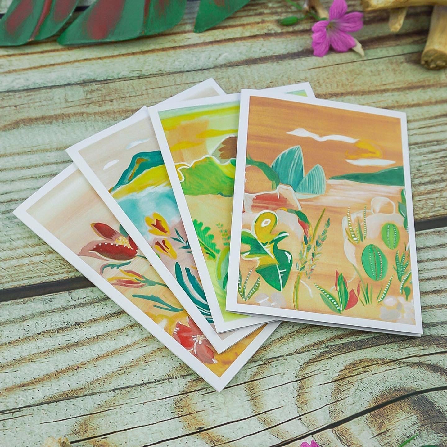 Beach Bliss 4 Card Pack